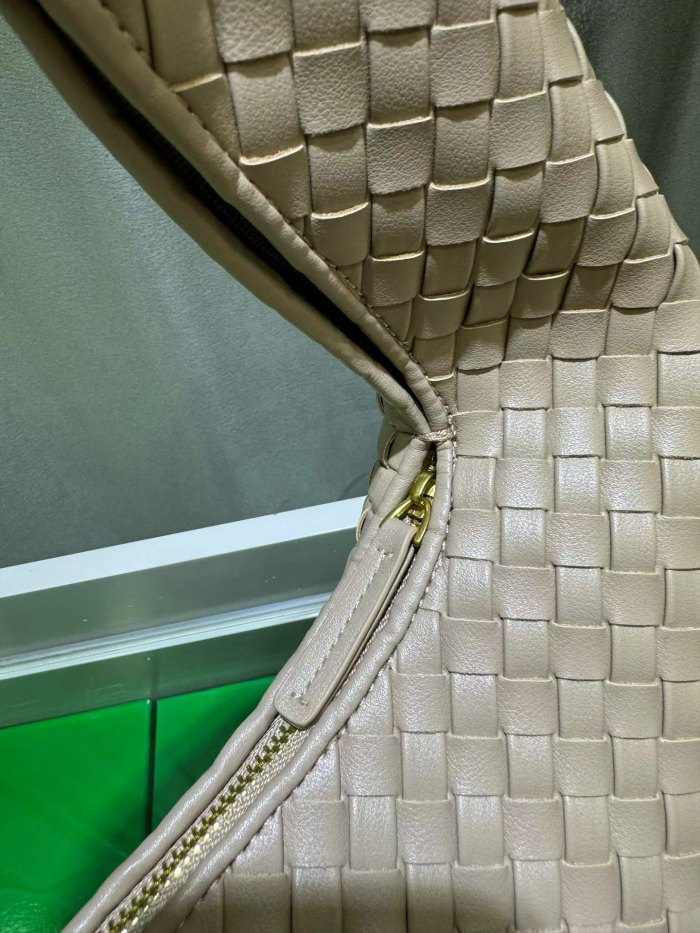 woven Leather Hobo Shoulder Bag