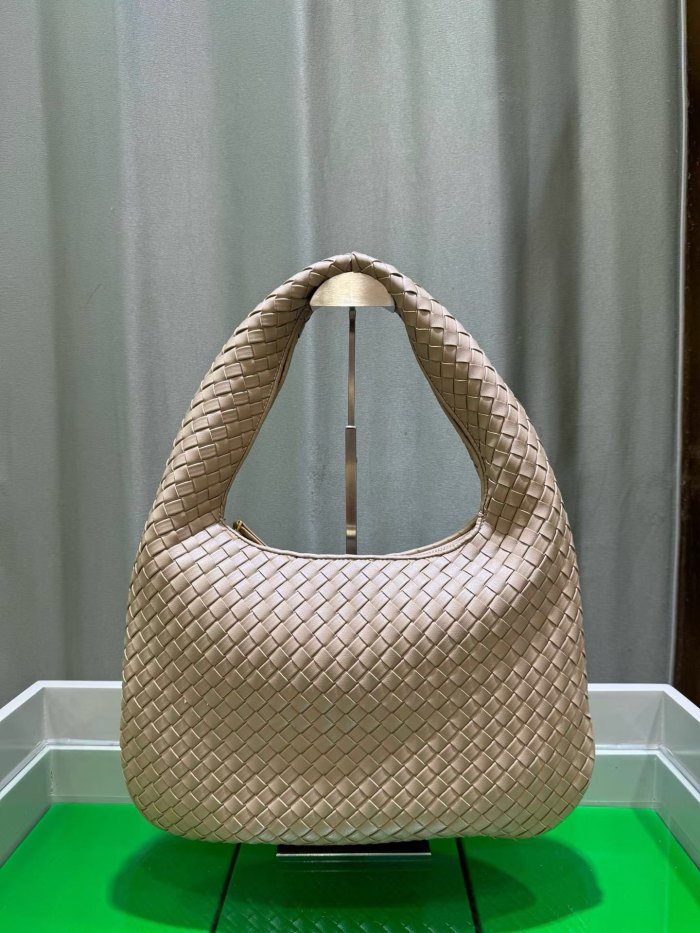 woven Leather Hobo Shoulder Bag