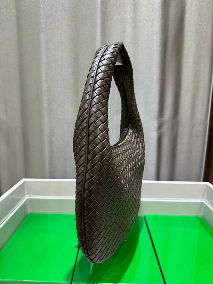 woven Leather Hobo Shoulder Bag
