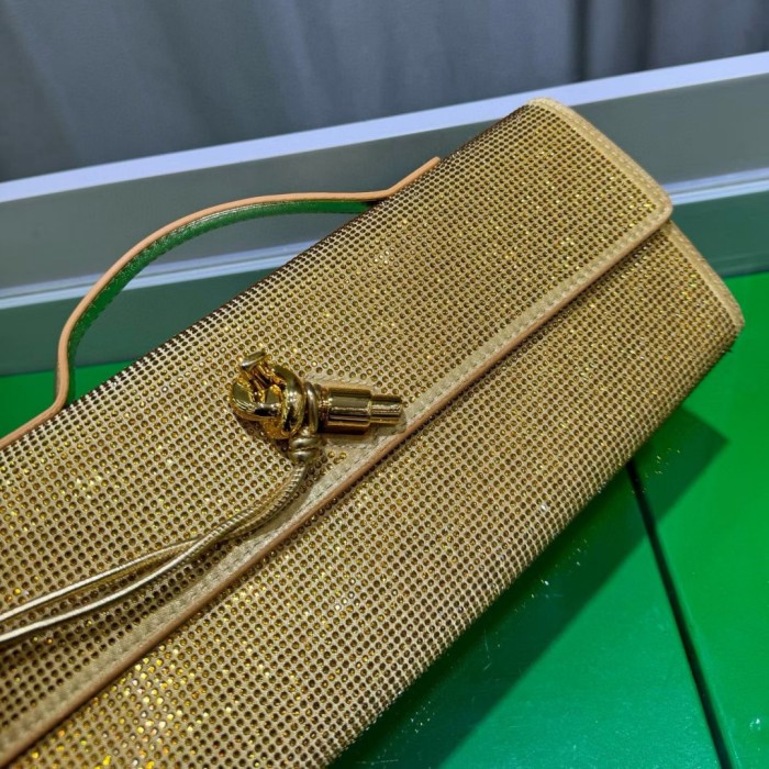 Sparkling Evening Handbag Knot Clutch Bag