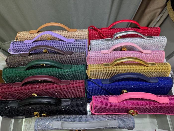 Sparkling Evening Handbag Knot Clutch Bag