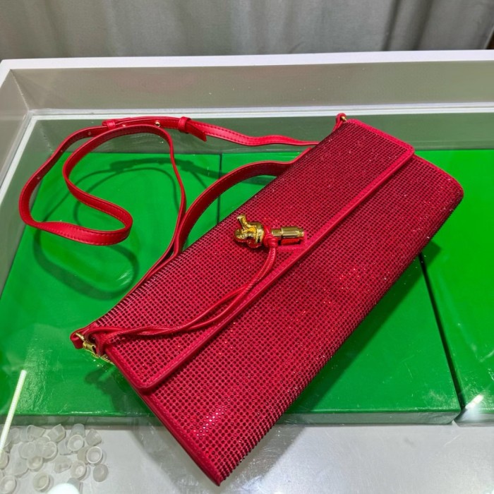 Sparkling Evening Handbag Knot Clutch Bag