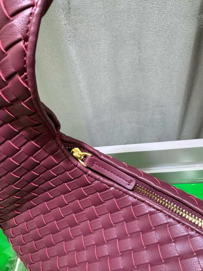 woven Leather Hobo Shoulder Bag