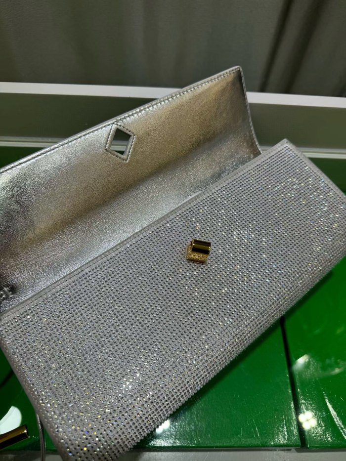 Sparkling Evening Handbag Knot Clutch Bag