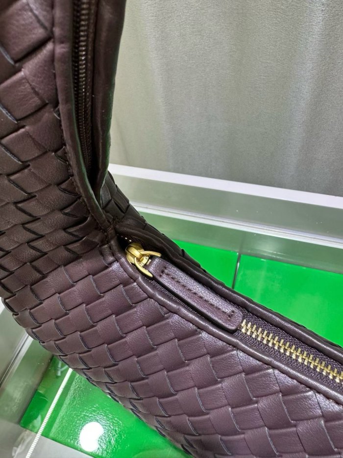 woven Leather Hobo Shoulder Bag