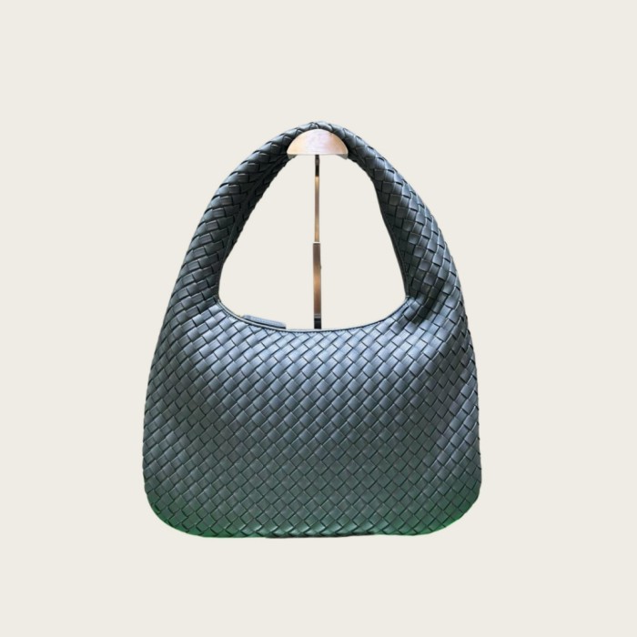 woven Leather Hobo Shoulder Bag