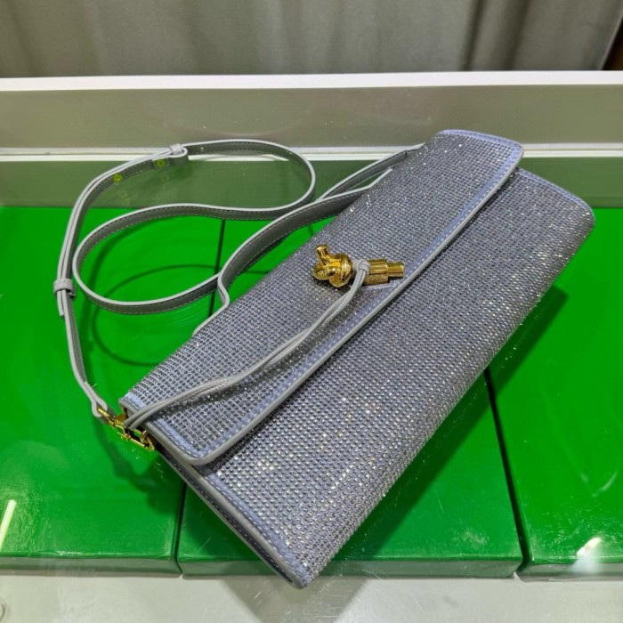Sparkling Evening Handbag Knot Clutch Bag
