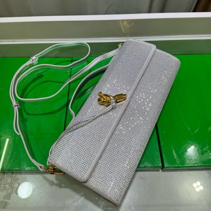 Sparkling Evening Handbag Knot Clutch Bag