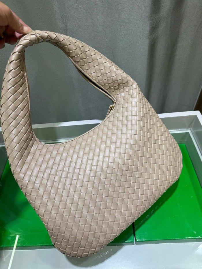 woven Leather Hobo Shoulder Bag