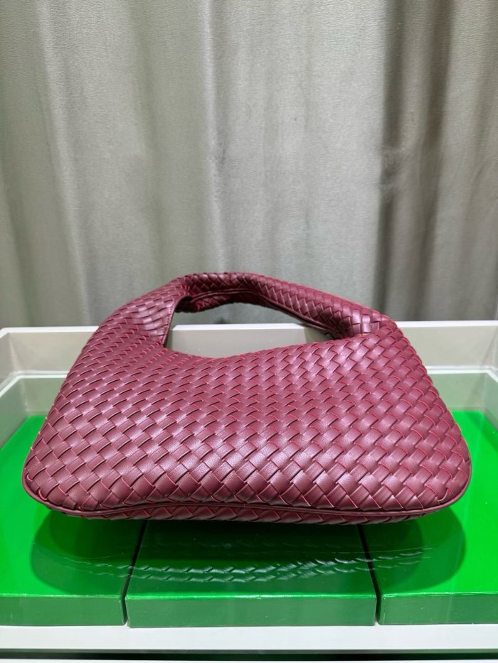 woven Leather Hobo Shoulder Bag