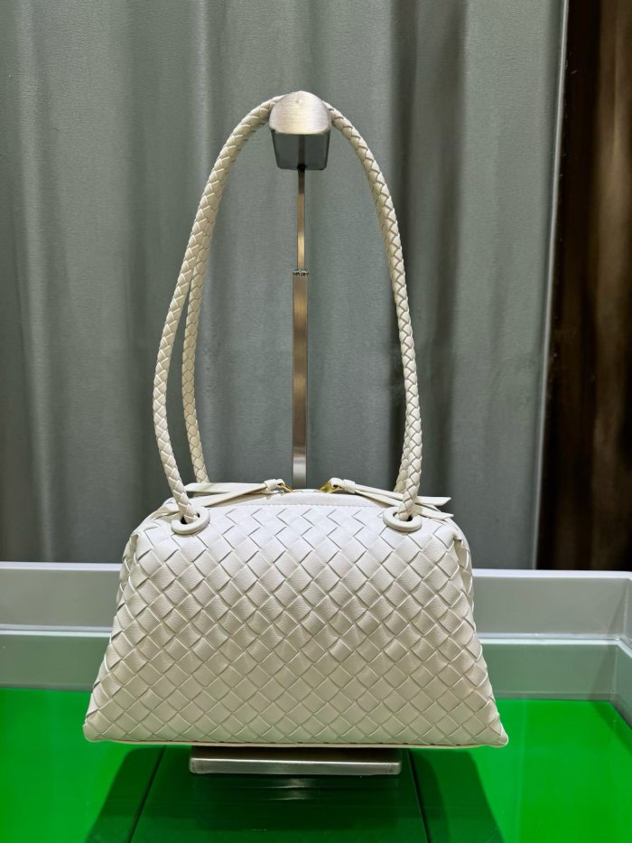 Inspired Handwoven Leather Top Handle Bag