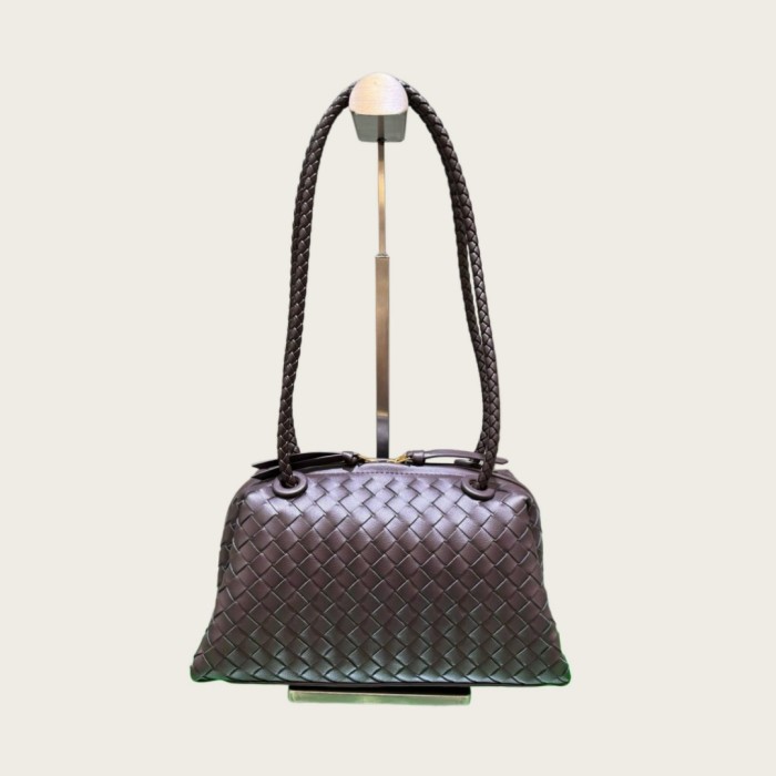 Inspired Handwoven Leather Top Handle Bag