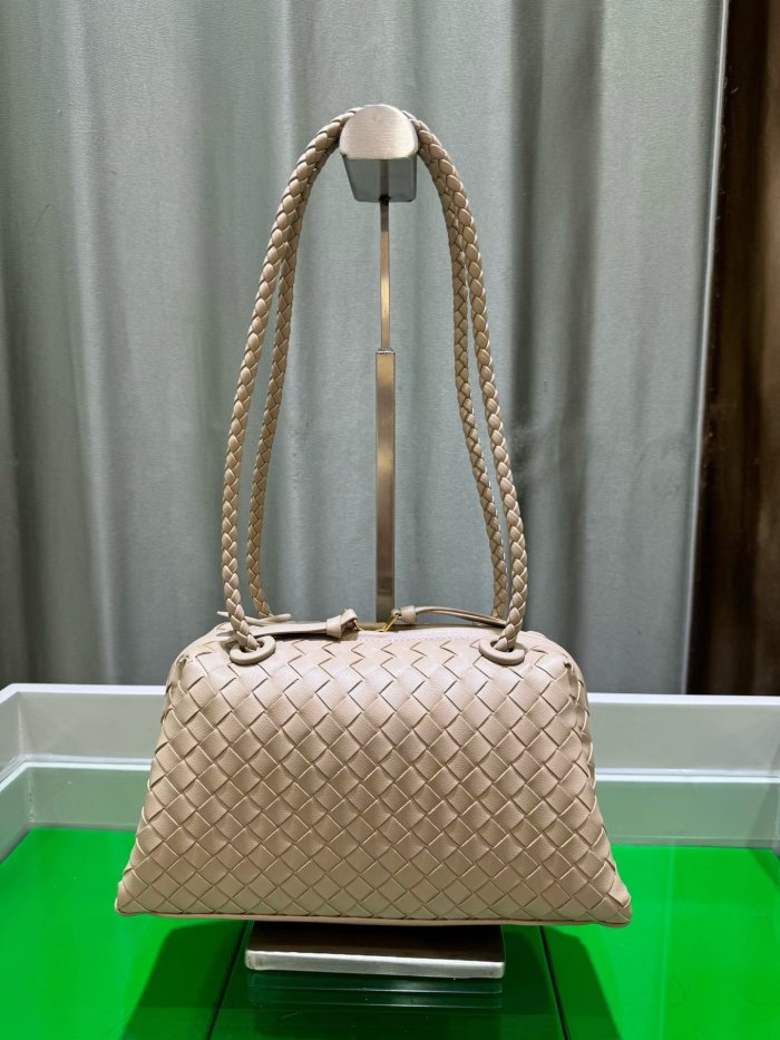 Inspired Handwoven Leather Top Handle Bag