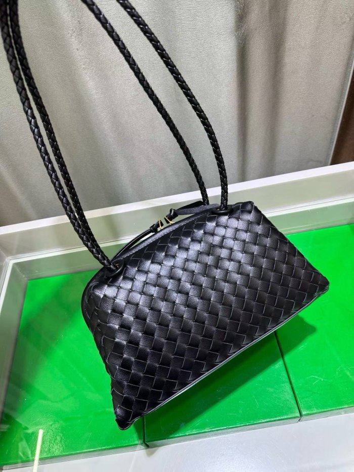 Inspired Handwoven Leather Top Handle Bag