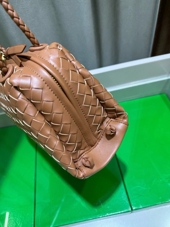 Inspired Handwoven Leather Top Handle Bag
