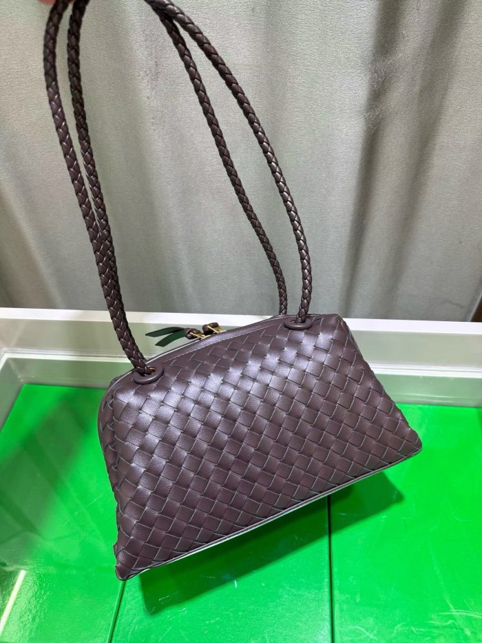 Inspired Handwoven Leather Top Handle Bag