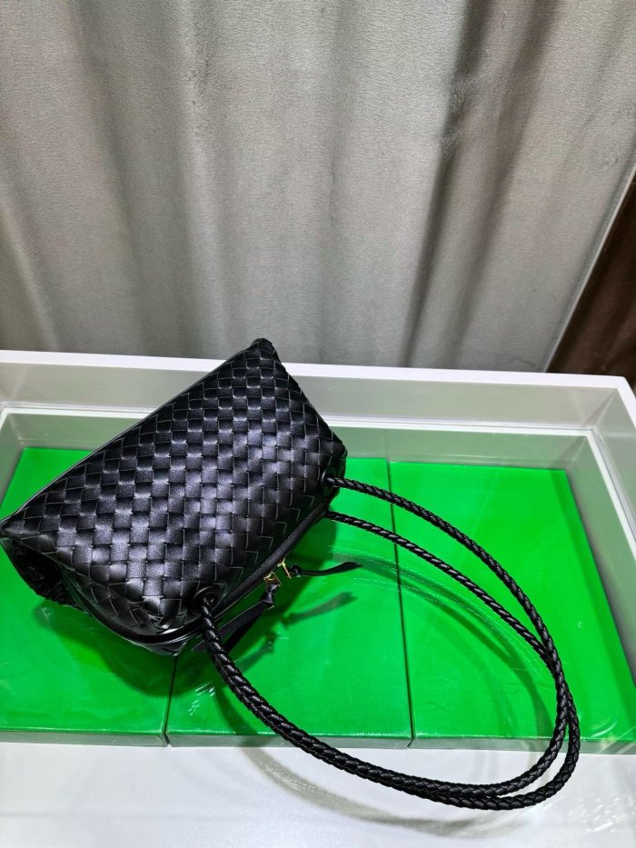 Inspired Handwoven Leather Top Handle Bag
