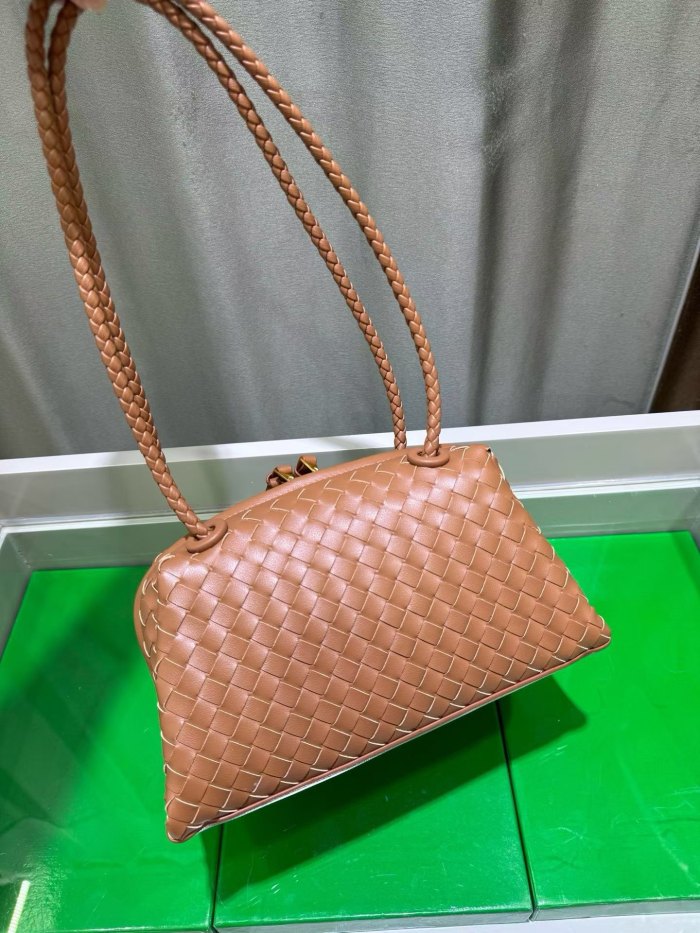 Inspired Handwoven Leather Top Handle Bag