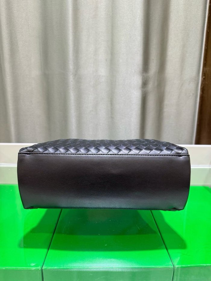 Inspired Handwoven Leather Top Handle Bag