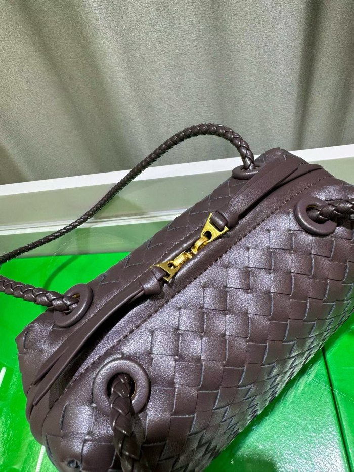 Inspired Handwoven Leather Top Handle Bag