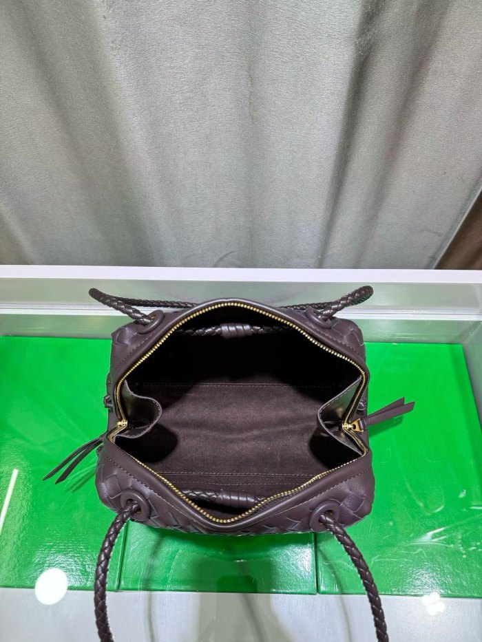 Inspired Handwoven Leather Top Handle Bag
