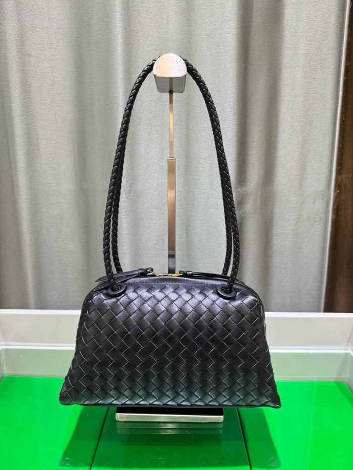 Inspired Handwoven Leather Top Handle Bag