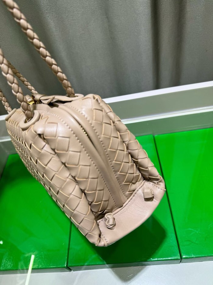 Inspired Handwoven Leather Top Handle Bag