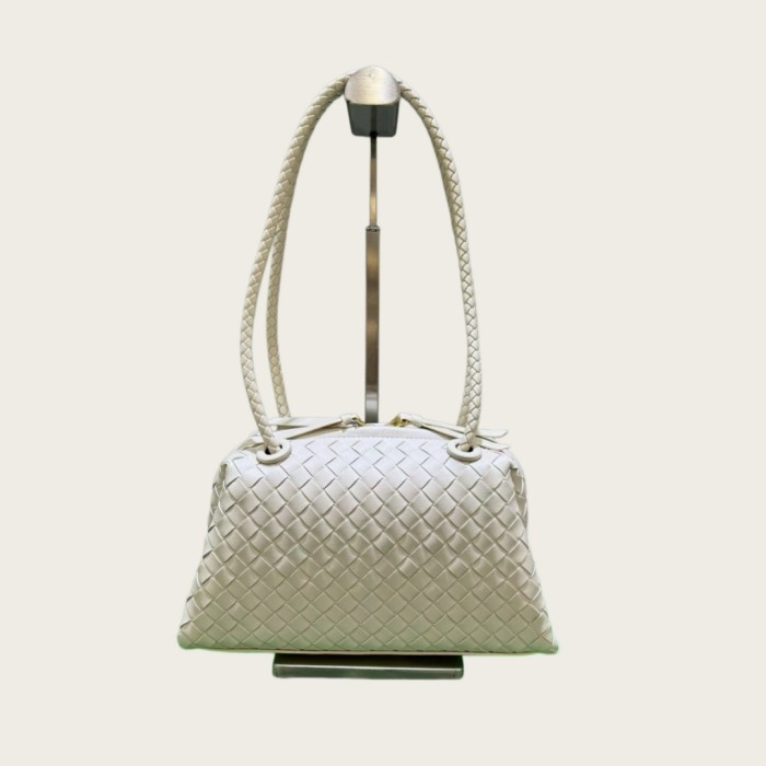Inspired Handwoven Leather Top Handle Bag