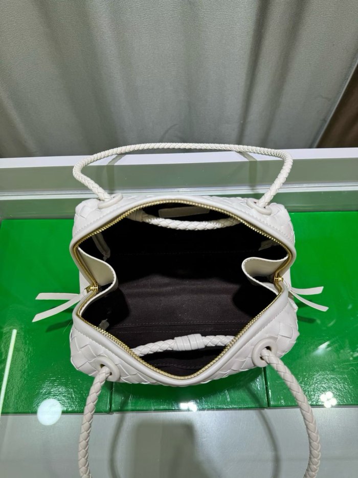 Inspired Handwoven Leather Top Handle Bag