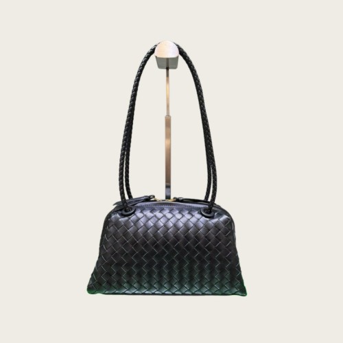 Inspired Handwoven Leather Top Handle Bag