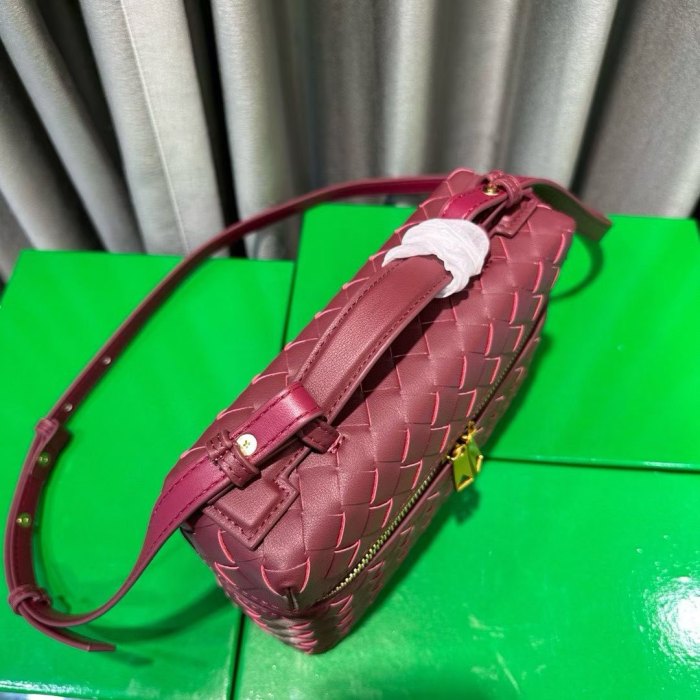 Leather Crossbody Bag Zip Top Mini Cosmetic Pouch