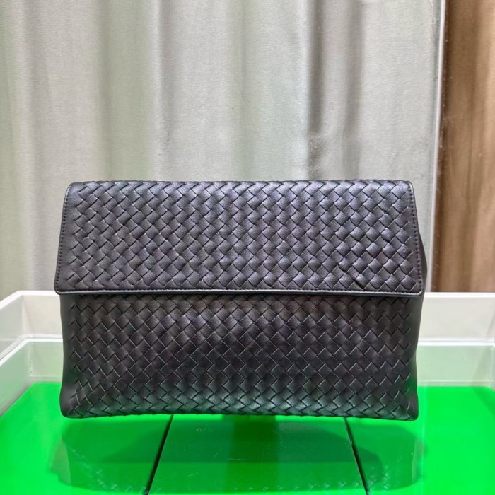  Woven Leather Long Evening Purse Leather Clutch Bag