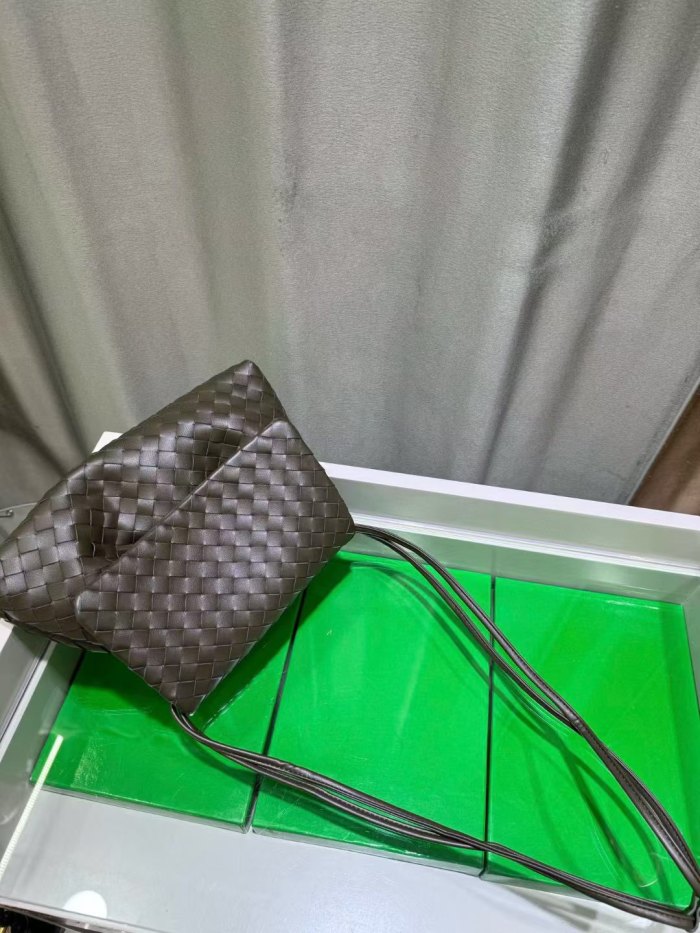 Woven Leather Messenger Bag Soft Calfskin Flap Crossbody