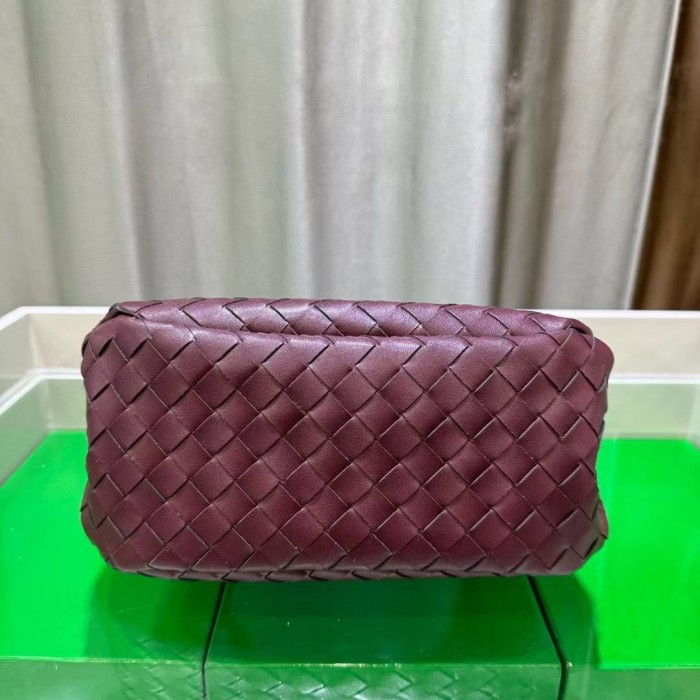 Slouchy Woven Leather Hobo Bag 