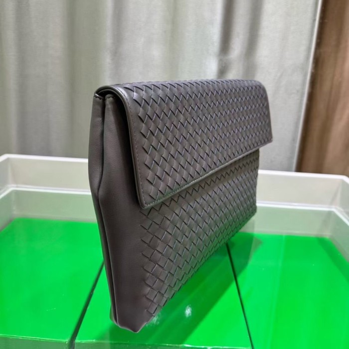 Woven Leather Long Evening Purse Leather Clutch Bag