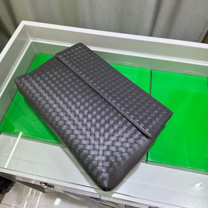  Woven Leather Long Evening Purse Leather Clutch Bag