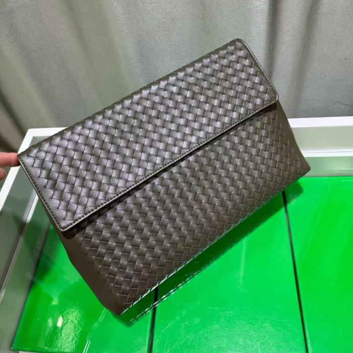  Woven Leather Long Evening Purse Leather Clutch Bag