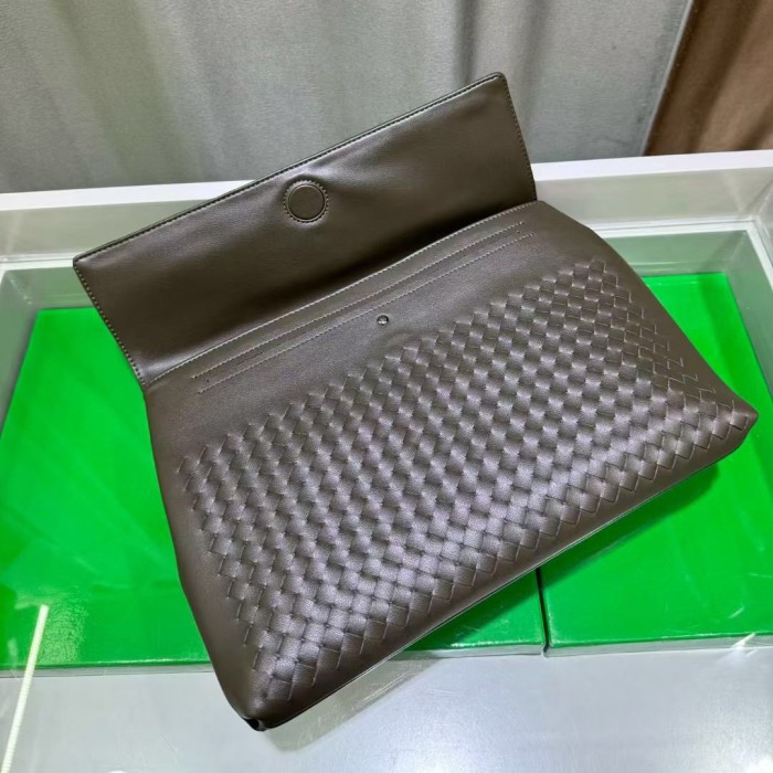  Woven Leather Long Evening Purse Leather Clutch Bag