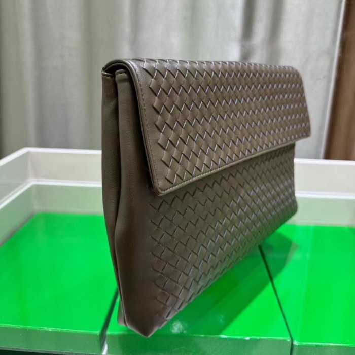  Woven Leather Long Evening Purse Leather Clutch Bag