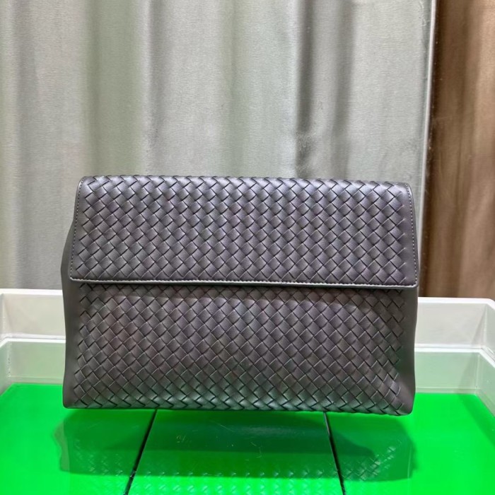  Woven Leather Long Evening Purse Leather Clutch Bag