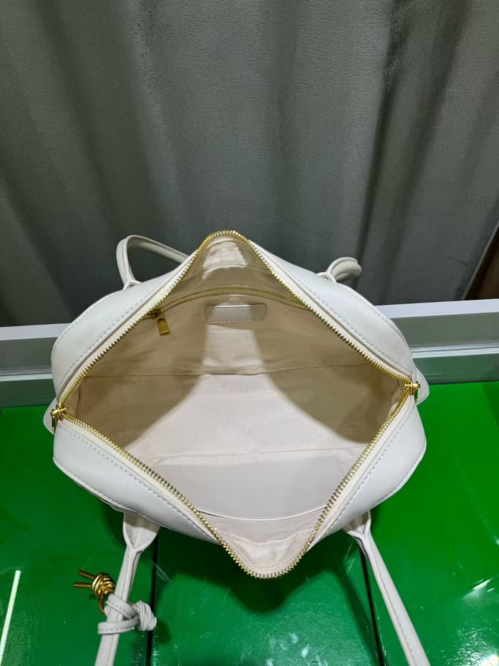 Woven Leather Runway Top Handle Bag