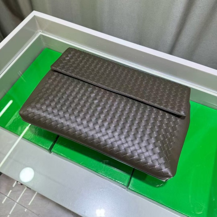  Woven Leather Long Evening Purse Leather Clutch Bag