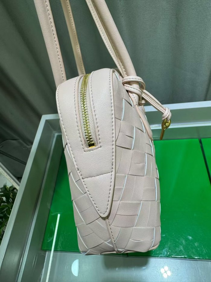Woven Leather Runway Top Handle Bag