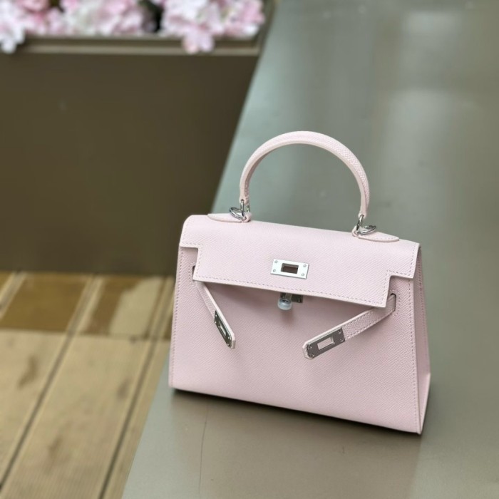Imported Epsom Leather Tote Satchel Bag 19cm 22cm 25cm