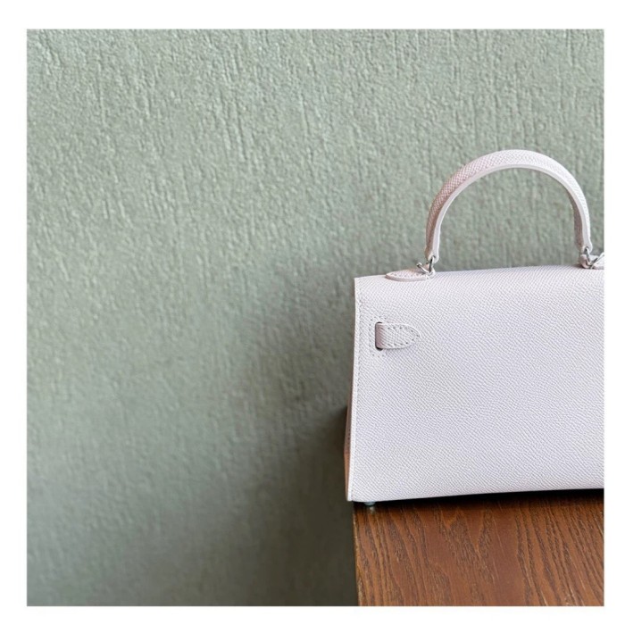 Imported Epsom Leather Tote Satchel Bag 19cm 22cm 25cm