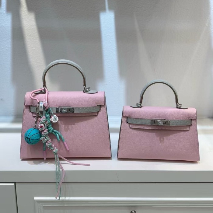 Imported Epsom Leather Tote Satchel Bag 19cm 22cm 25cm