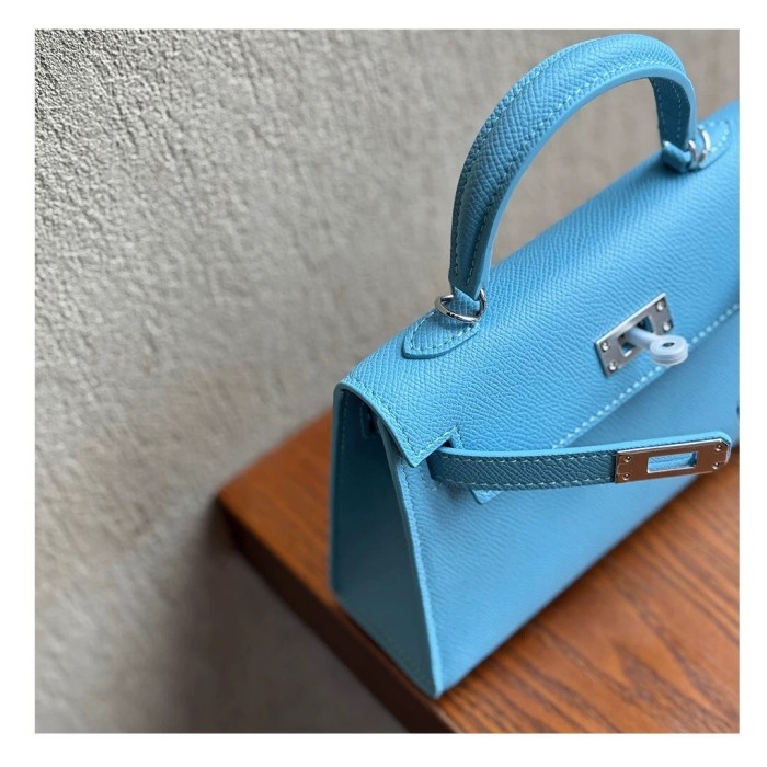 Imported Epsom Leather Tote Satchel Bag 19cm 22cm 25cm