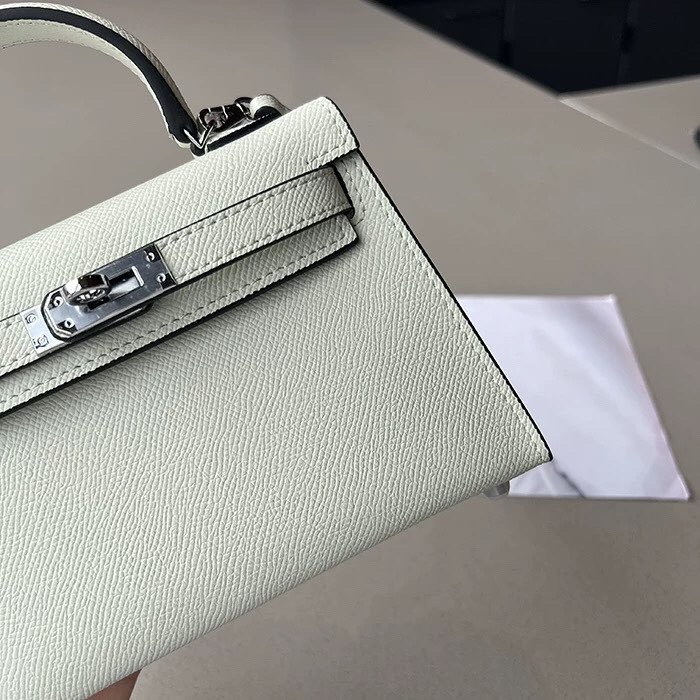 Imported Epsom Leather Tote Satchel Bag 19cm 22cm 25cm