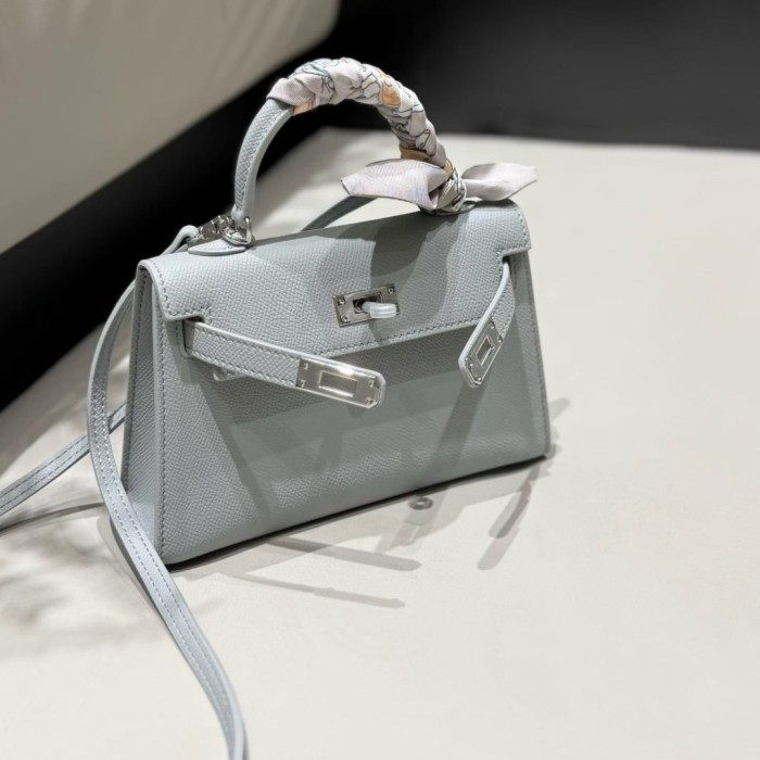 Imported Epsom Leather Tote Satchel Bag 19cm 22cm 25cm