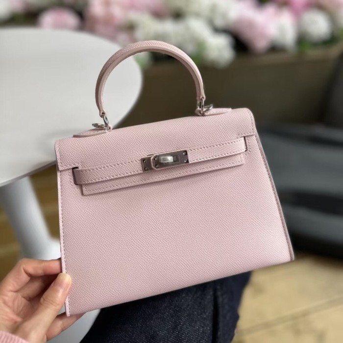 Imported Epsom Leather Tote Satchel Bag 19cm 22cm 25cm